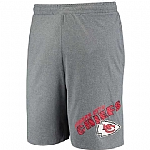 Kansas City Chiefs Concepts Sport Tactic Lounge Shorts Heathered Gray